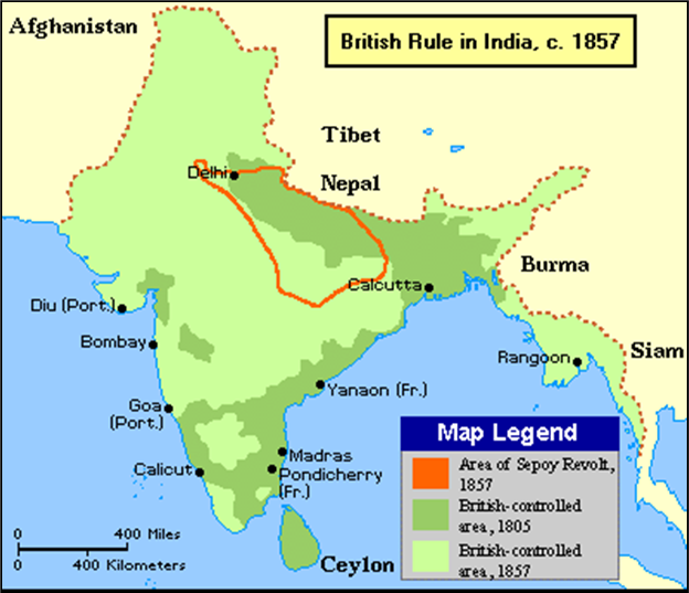 THE INDIAN MUTINY OR SEPOY REBELLION 1857 - 1858 (Va)