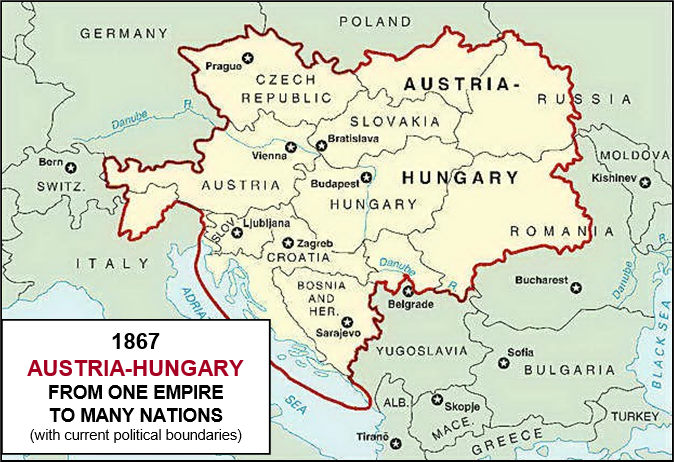 CREATION OF THE DUAL MONARCHY OF AUSTRIA HUNGARY 1867 Vb